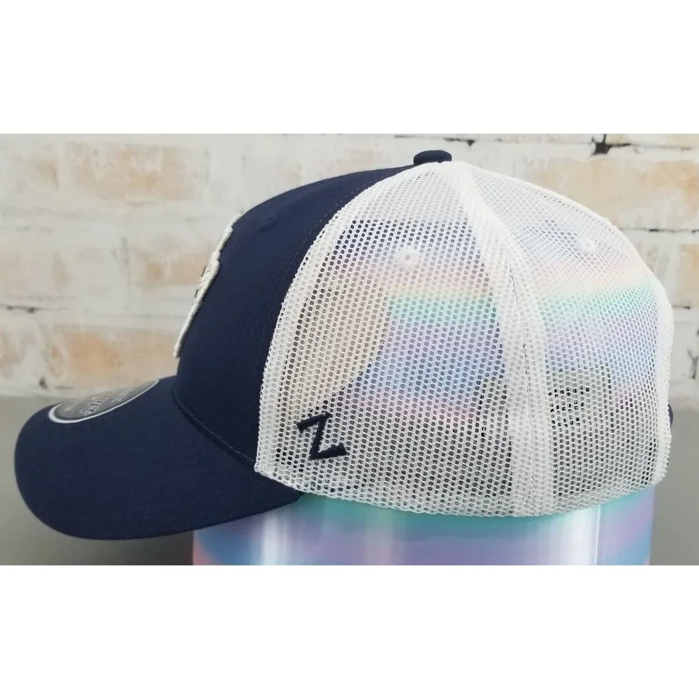 NWT Zephyr Georgia Tech Yellow Jackets Blue/White Snapback Hat/Cap Mesh